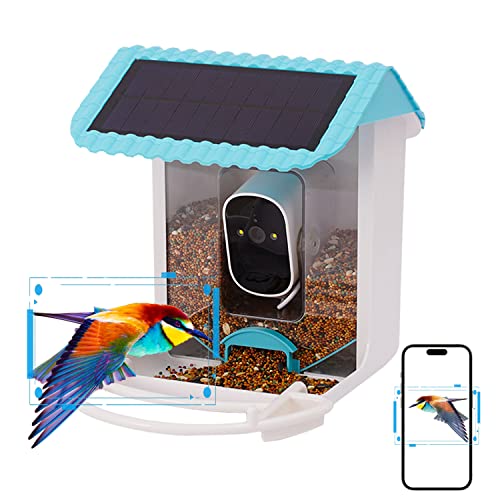 Wqywqy Bird Feeder With Camera - 1080P Auto Capture Photo&Video，Ai Identify Bird Species - Night Vision Bird House Camera (Light Green) #TOP1
