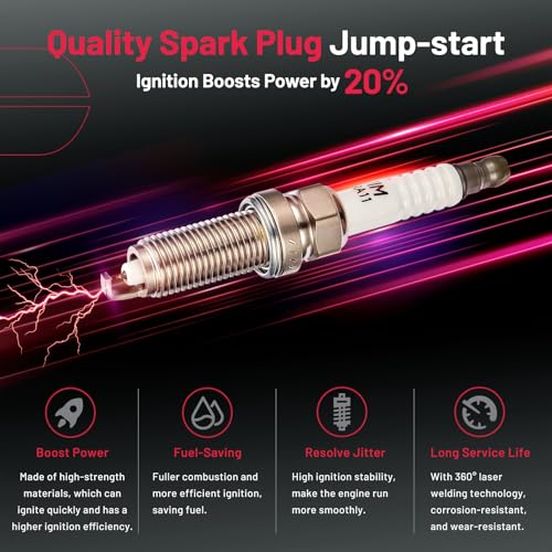 Image of BDFHYK Ignition Coil Pack UF549 and Iridium Spark Plug 9029 Compatible with Nissan Altima 2008 2009 2010 2011 2012 2013 Nissan Rogue Sentra Versa 2013-2021 Nissan Coil Pack NV200 Cube 2.5L Set of 4