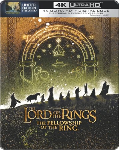 Photo de Lord of the Rings: Fellowship of the Ring - Theatrical & Extended Version - Limited Edition Steelbook (4K Ultra HD