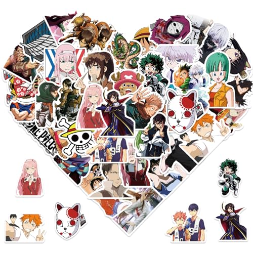 100PCS Japanese Anime Mixed Funny Cartoon Waterproof Sticker for Water