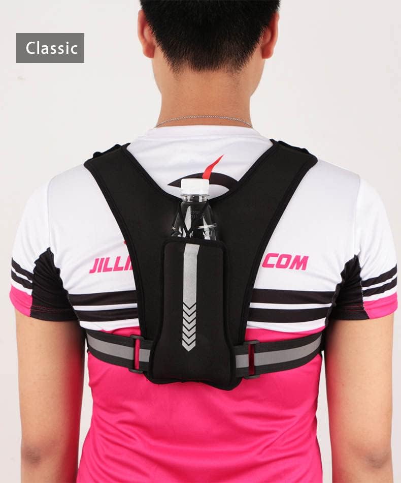 Tranquil Running Vest with Phone Holder Vest, Reflective Running Vest with 3 Pouches for Cards Keys - Image 4
