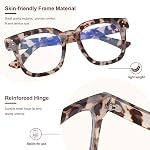 Madison Avenue Blue Light Blocking Glasses Oversized Fashion Blue Light Glasses for Women Anti Eyestrain & UV Protection Computer Eyeglasses (Grey Demi) - Image 5