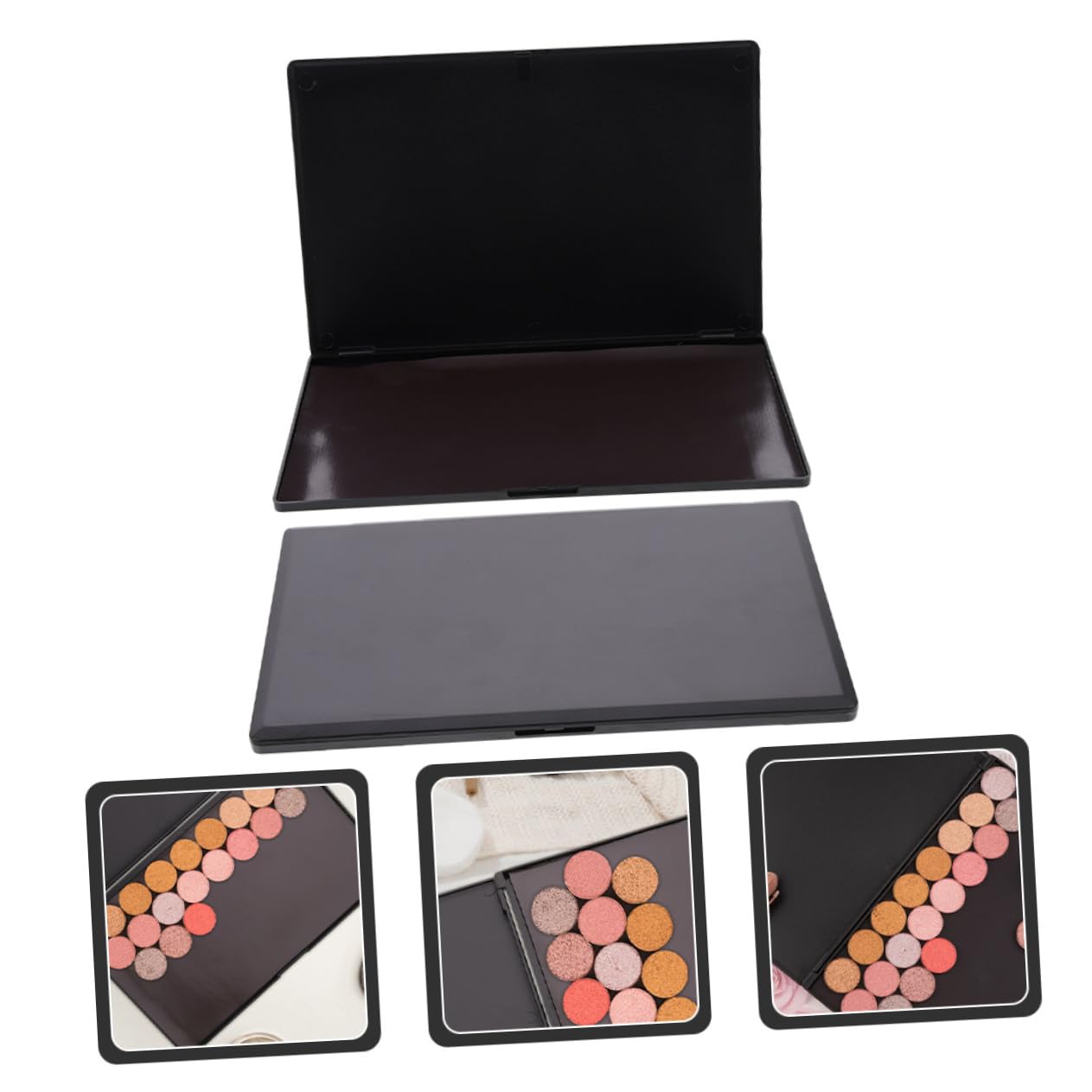 Homoyoyo 2 Stück-pack Magnetische Lidschattenpaletten aus Leichtem Abs Kunststoff Portable Selbstgemacht Lidschattenschalen für Make Up Unterwegs und Aufbewahrung