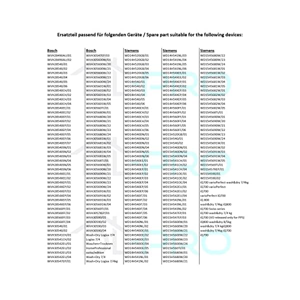 DL-pro Türmanschette für Bosch Siemens 684526 00684526 Türdichtung Dichtung Türgummi Dichtungsring für Waschtrockner Waschmaschine – Bild 3