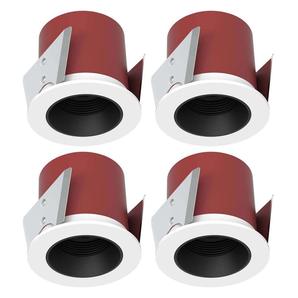 Jadssox Foco empotrable LED 4 Piezas Focos empotrables de Techo Iluminación de Punto de Acento Plano Interior, IP65 Focos de Techo Impermeables para baño Dormitorio Sala de Estar Sala de exposiciones