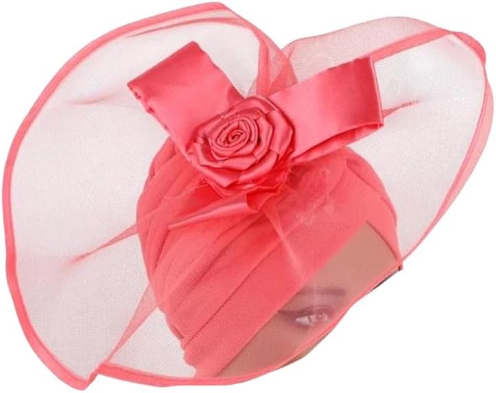 Women Vintage Turban Cap for Exaggerated Party Headwear Hat African Headwrap Bonnet Muslim Turbans