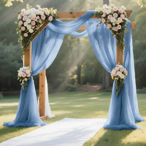 Wedding Arch Draping Fabric 28'' x 20FT Sheer Chiffon Drape Backdrop