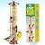 Gray Bunny Metal Bird Feeders for Outdoors Hanging, Brushed Copper Squirrel Proof Bird Feeders with Locking Lid & Adjustable Hanger, Chew-Proof, Weather Resistant - 16 Inches 6 Port