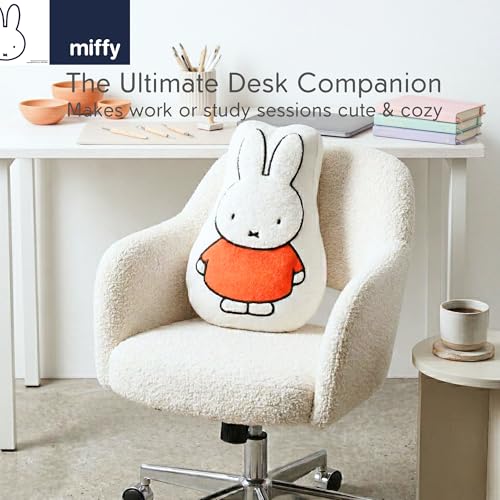 Image of Miffy Bedding Plush Pillow - Soft Plush Throw Pillow for Bedroom Office Decor & Gifts, 14 inch Tall, (100% Officially Licensed Product) by Franco Collectibles
