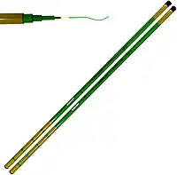 Vara de Pesca Telescópica JP Bamboo Strong Green, 2 Unidades, Fibra de Vidro, Resistência 4kg, Ação Rápida