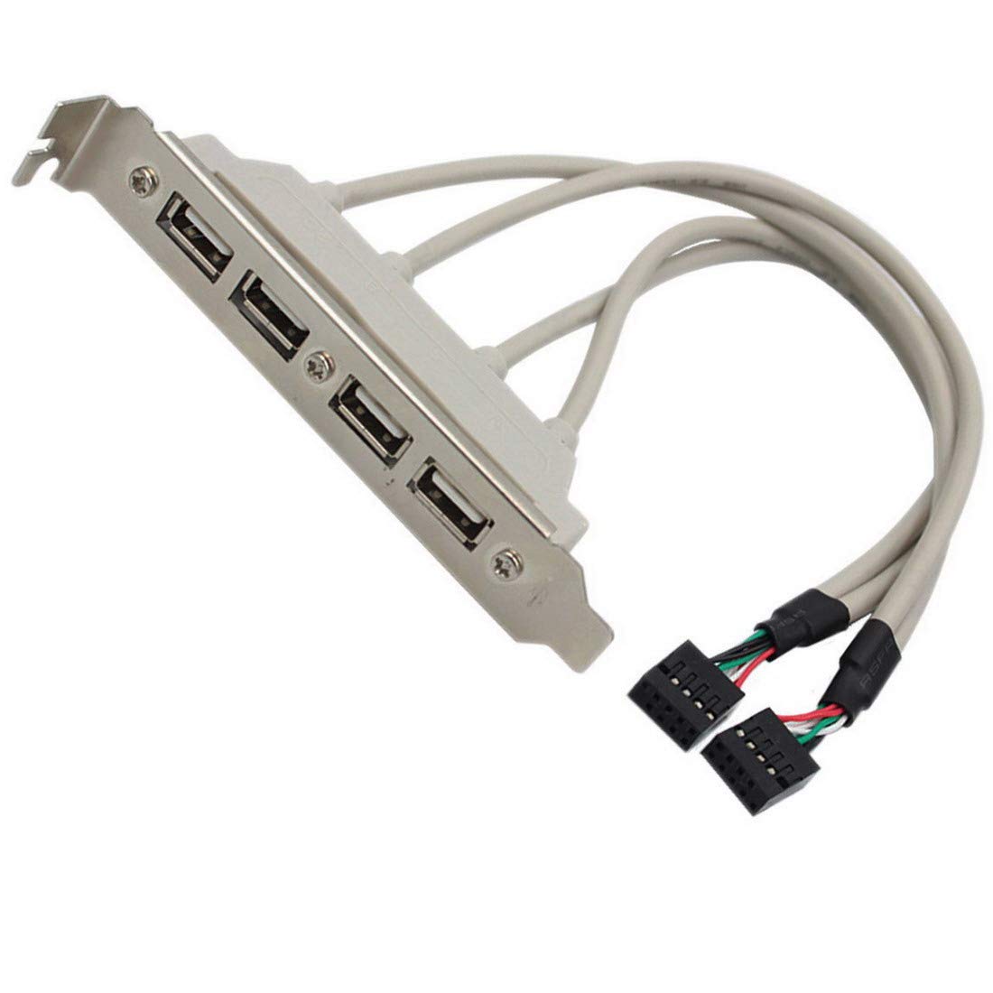 Amazon | USB2.0 リアスロット [ 4 ポート ] マザーボードピンヘッダー 