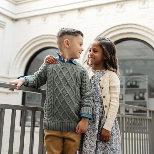 Image of Hope & Henry Boys' Long Sleeve Crew Neck Pullover Sweater
