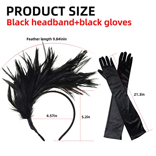 Set di 2 accessori per fascia con flapper anni