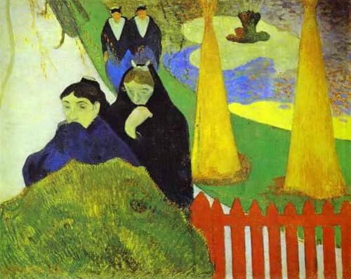 Peinture à l'huile Paul Gauguin fait main pour salon élégant