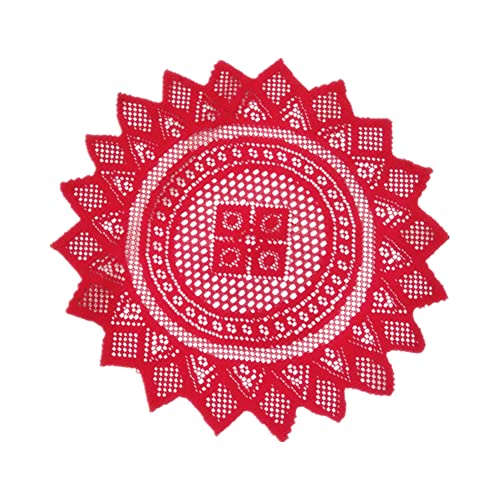 Weihnachten Tischläufer, Spitze Tischläufer runde Elegante Hohle...