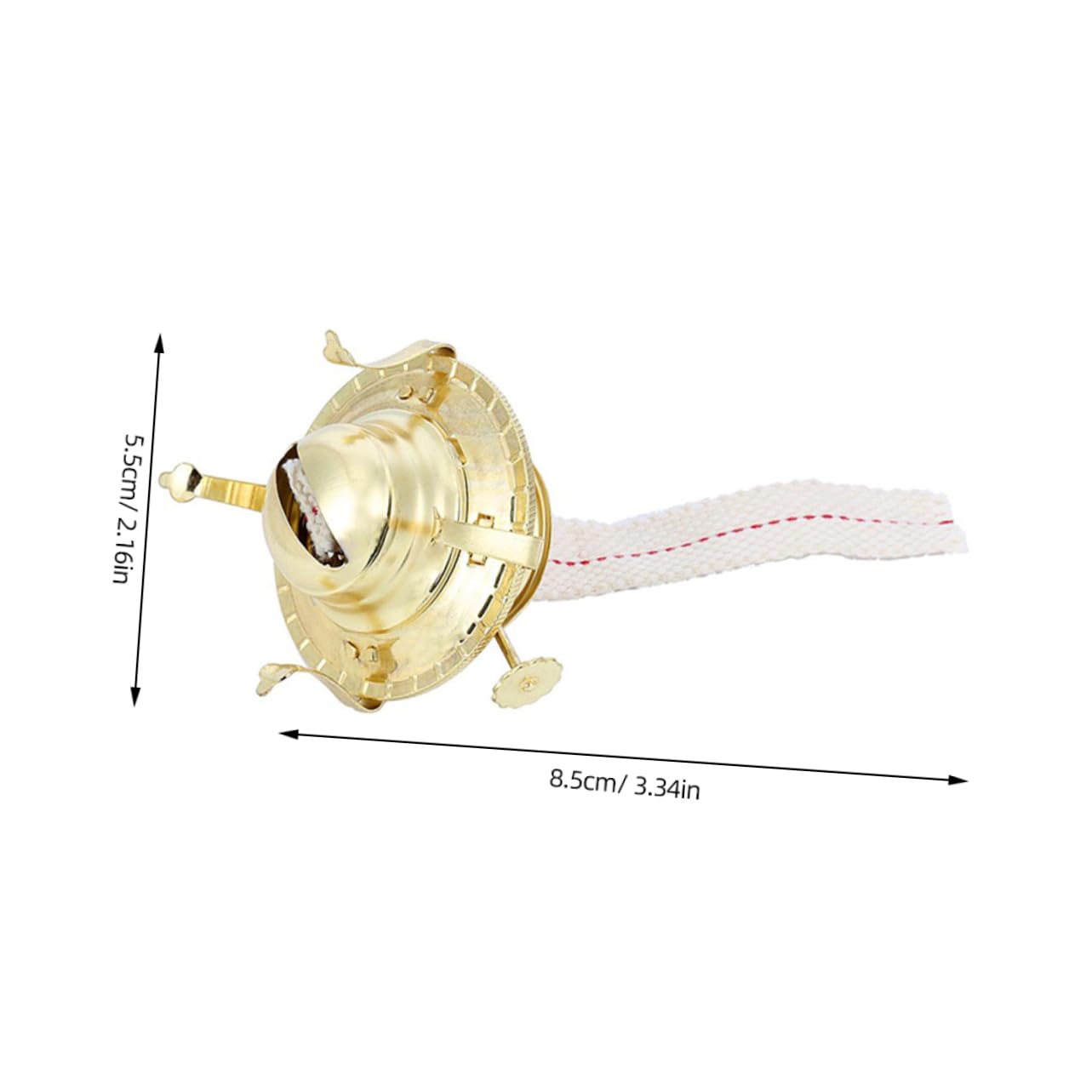 PRETYZOOM Oil Lamp Burner Kerosene Wick Holder Retro Style Material Essential for Vintage Lighting