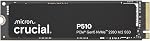 Crucial P510 PCIe Gen5 NVMe 2TB SSD with Heatsink, Up to 10,000MB/s, TLC NAND, Laptop & Desktop (PC) Compatible, for Gamers & Creatives, Solid State Drive – CT2000P510SSD5-01