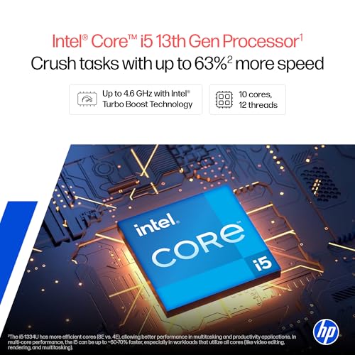 Image of HP OmniBook 5 Flip,Intel Core i5 13th Gen 1334U (16GB LPDDR5,512GB SSD) 2K, WUXGA,Anti-Glare,300 nits,14'' /35.6cm Touchscreen,Win11, M365 Basic(1yr), Office Home24, Silver,1.65kg, 5MP Camera, fp0789TU