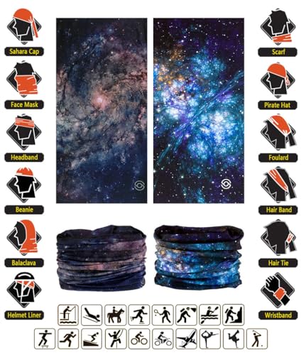 Image of VANCROWN Headband Neck Gaiter Head Wrap Headwear Face Mask Magic Scarf Bandana for Men and Women