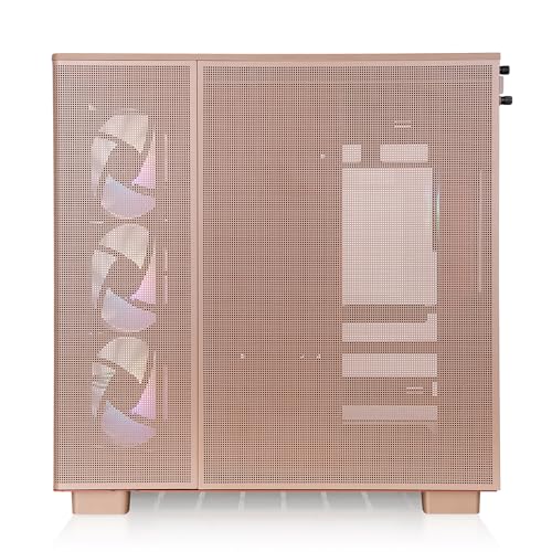 Image of Thermaltake View 380 XL TG ARGB; 4x120mm ARGB Lite Fans Included; 360mm Radiator Support; 420mm GPU Clearance; Hidden Connector Support; Dual Chamber; Gravel Sand; CA-11E-00MGWN-00