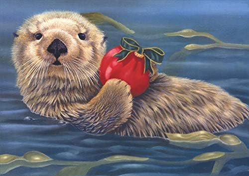 LPG Greetings Otter : Ready for Christmas Box of 18 Laura Regan Christmas Cards
