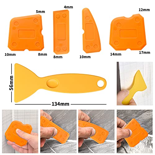 16pcs Raschietto Silicone, 3 in 1 Spatole