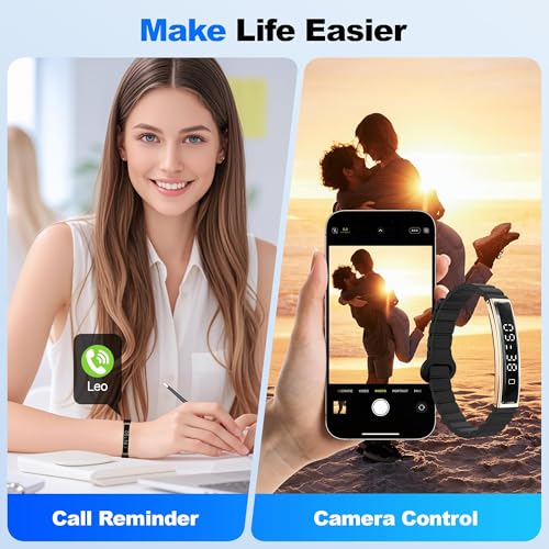 Image of Smart Bracelet, Wearable Activity & Fitness Tracker Band, 24H Sleep Tracker, All-Day Continuous Heart Rate, Blood Pressure Stress HRV Monitor, Smart Wristband with Free APP 2 BandsFX0630