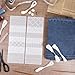 24Pcs Plastic Sashiko Stencil Kit with Sashiko Thimble and Needles Thread 4.7 x 4.7 Inch Geometric Pattern Template Drawing Line Embroidery Pattern for Beginners Hand Quilting and Mending, S