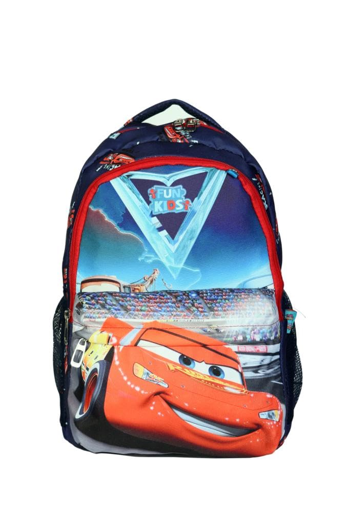 TahTicMer İlkokul Okul Ortaokul Sırt Çantası Kız Erkek Unisex Beslenme Çantalı Kalemlikli Ortopedik 3lü Set Yarış Arabası Okul Çantası Lacivert