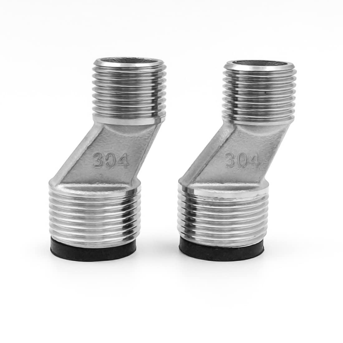 ALTON ALD441, SS-304 Grade, 2-Piece Leg with Wahers for Wall Mixers, Silver-image-19