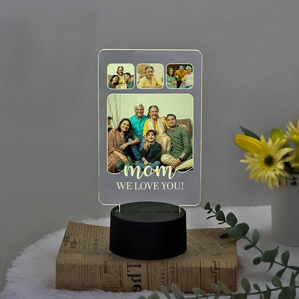 IGP Personalized Mom Photo Collage LED Lamp | Same Day Delivery | Custom Family Picture Acrylic Night Light | Mom We Love You Design | Mother's Day Present for Mom-image-47