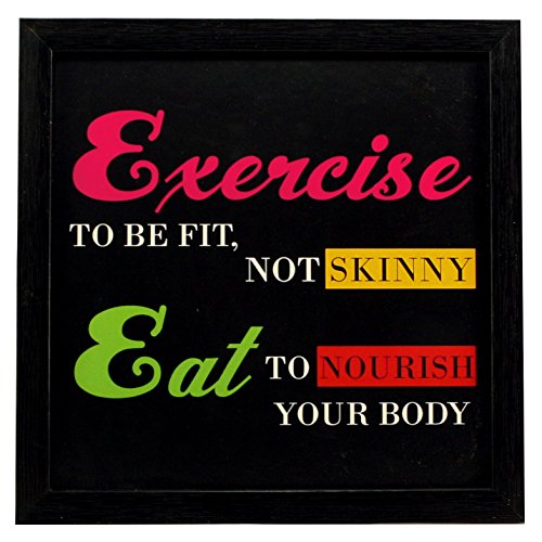 Image of Indianara 3 PIECE SET OF FRAMED WALL GYM ROOMS ART PRINTS 8.7 INCH X 8.7 INCH WITHOUT GLASS