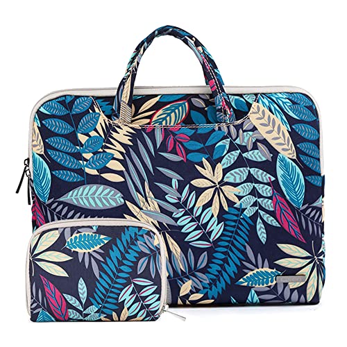 fdsmall 15,6 Zoll Laptop-Hülle, Canvas Computer Bag Case Protective Notebook Case Briefcase Cover Carrying Case Compatible with MacBook Air, MacBook Pro,...