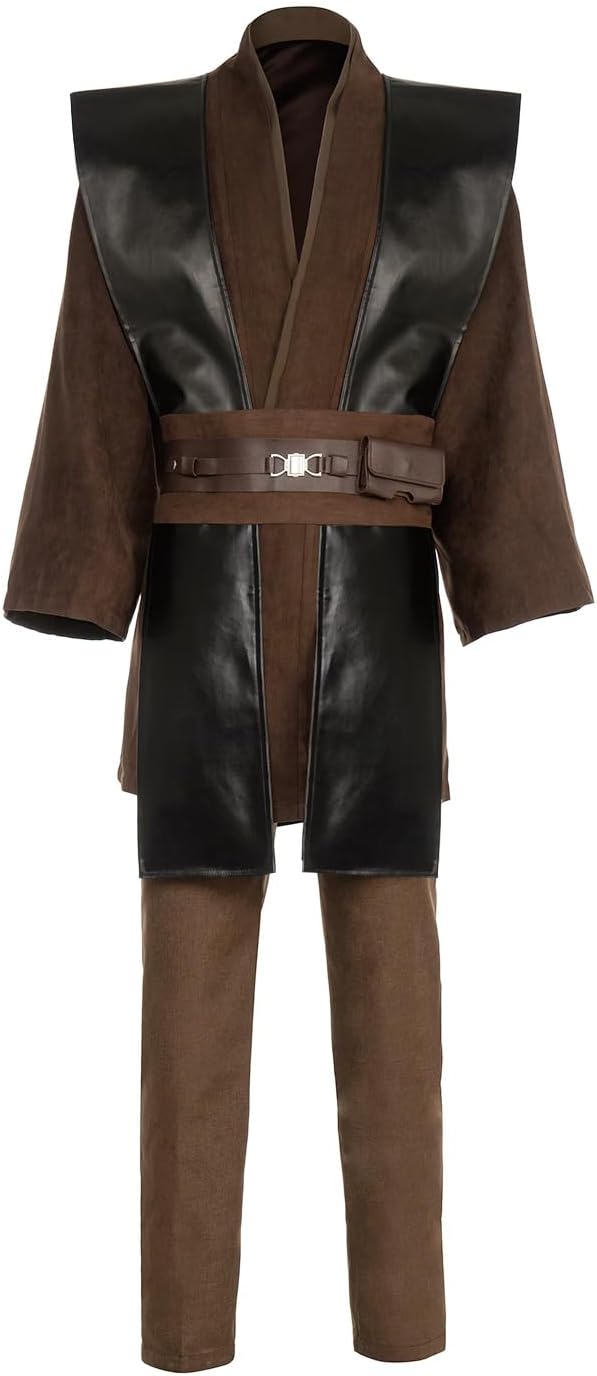 Knight Costume Adult Men's Tunic Hooded Robe Outfits Halloween Cosplay Uniform - Image 3