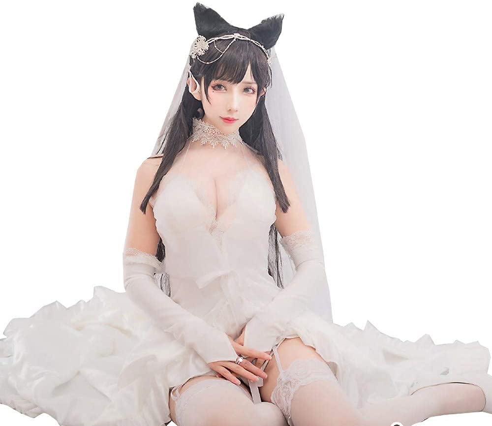 アズールレーン 愛宕 ウェディングドレス コスプレ衣装 Amazon.co.jp: 超原版愛宕 ウェディングドレス 花嫁衣裳