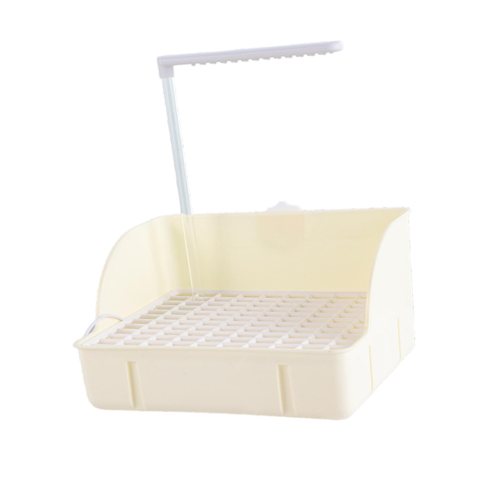 Bac de Bain pour Oiseaux de Compagnie, Facile à Nettoyer, pour Perroquets, Perruches Ondulées et Calopsittes, Blanc