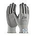 G-Tek 3GX Seamless Knit Dyneema Diamond Blended Glove with Polyurethane Coated Smooth Grip on Palm & Fingers 19-D360 Gray XL