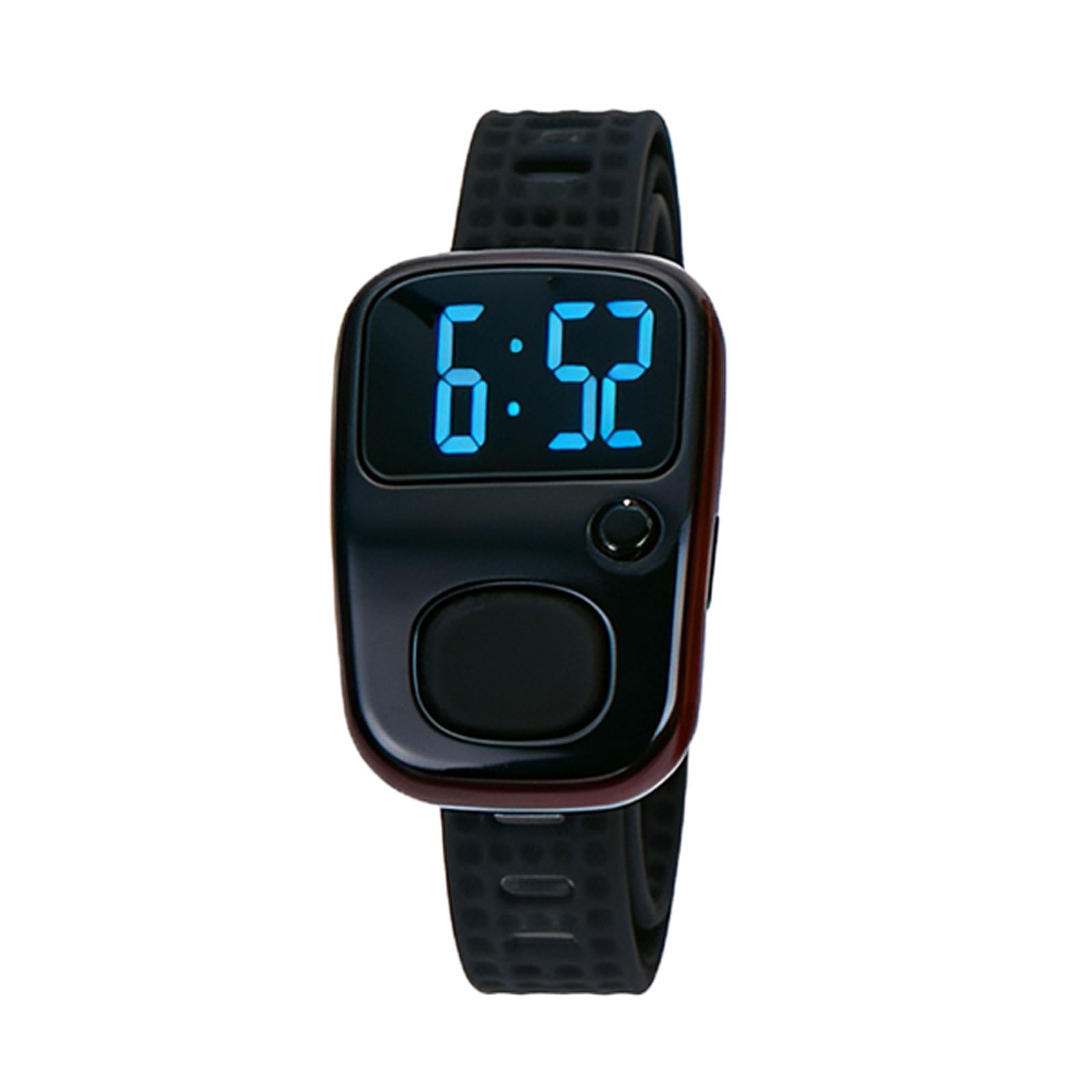 Piexangh Black Led Display Rechargeable Clickers Timer Silicone Strap Portable For Industrial Use Counter