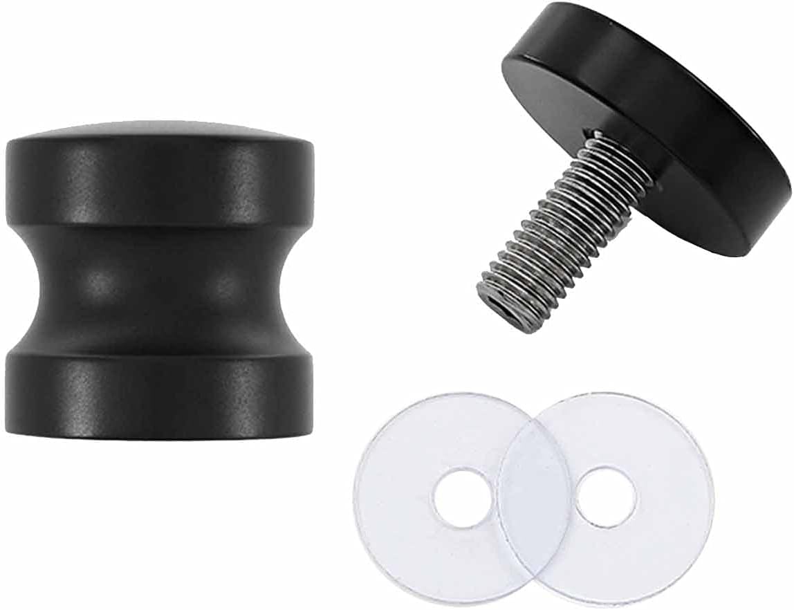 Screen Door Knobs Shower Door Handles, Stainless Steel Knobs & Handles Black/Silver, Sliding Glass Door Handles for Dresser Shower/Black