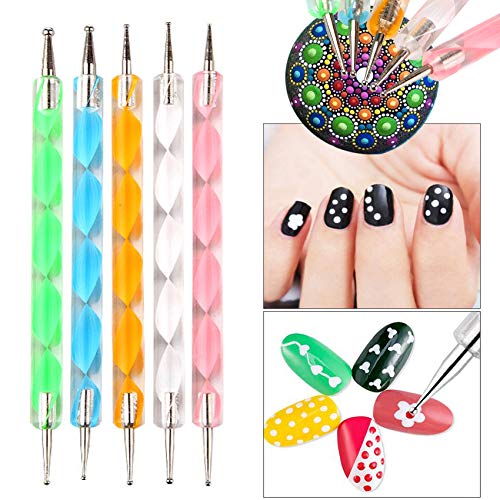 image for Lifextol 20pc Nail Art Painting Brush Pen Tools Kit UV Gel Building Dr