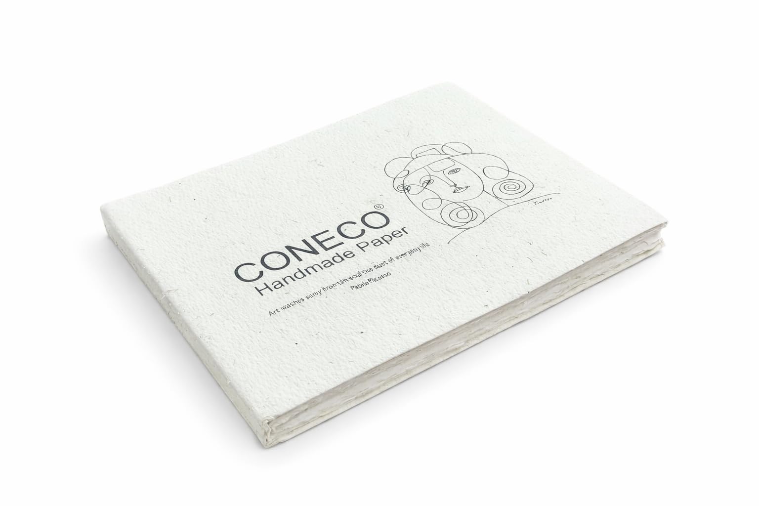 CONECO HANDMADE PAPER A5 Deckle Edge 100% Cotton Watercolor Sketchbook, 100 Pages-image-49