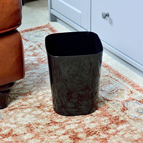 Youngever 2 Pack 5.5L Square Trash Can, Plastic Garbage Container Bin, Small Trash Bin for Home Office Living Room - Image 4