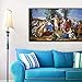 GUDOJK Tableau décoratif sur Toile Peinture sur Toile de Haute qualité mythologie Grecque Apollon et Les Neuf Muses, Enfants de Zeus Affiche sur Toile Bar Maison Mur Art autocollant-60x80cm