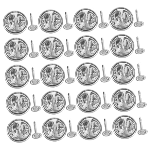 Beatifufu DIY Jewelry Pins 100pcs Butterfly Buckle Pins Clutch Backs for Craft Brooch Making