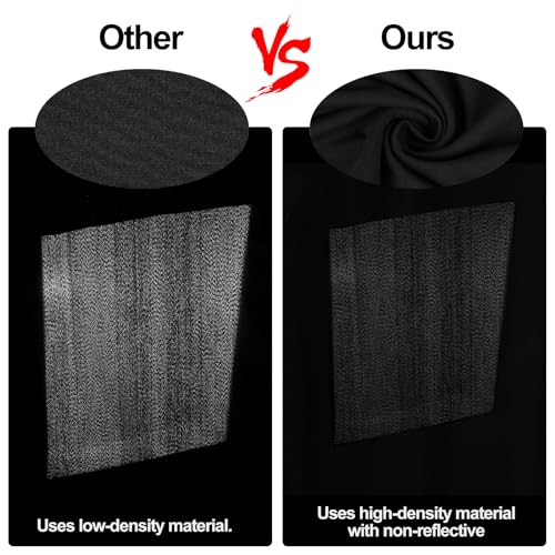 Image of EMART 8.5x10ft Black Photo Backdrop Screen for Photography, Large s Drapes Party Background Curtain, Polyester Fabric Sheet Video Studio Portrait Photoshoot