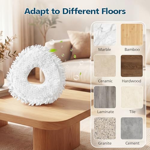 Image of 12 Pcs Replacement Mop Pads for Narwal Freo|Freo X Ultra| Freo Z10|Freo Pro | Freo Z Ultra & Freo X10 Pro Robot Vacuum & Mop, Washable Reusable Microfiber Robot Vacuum Mop Pads