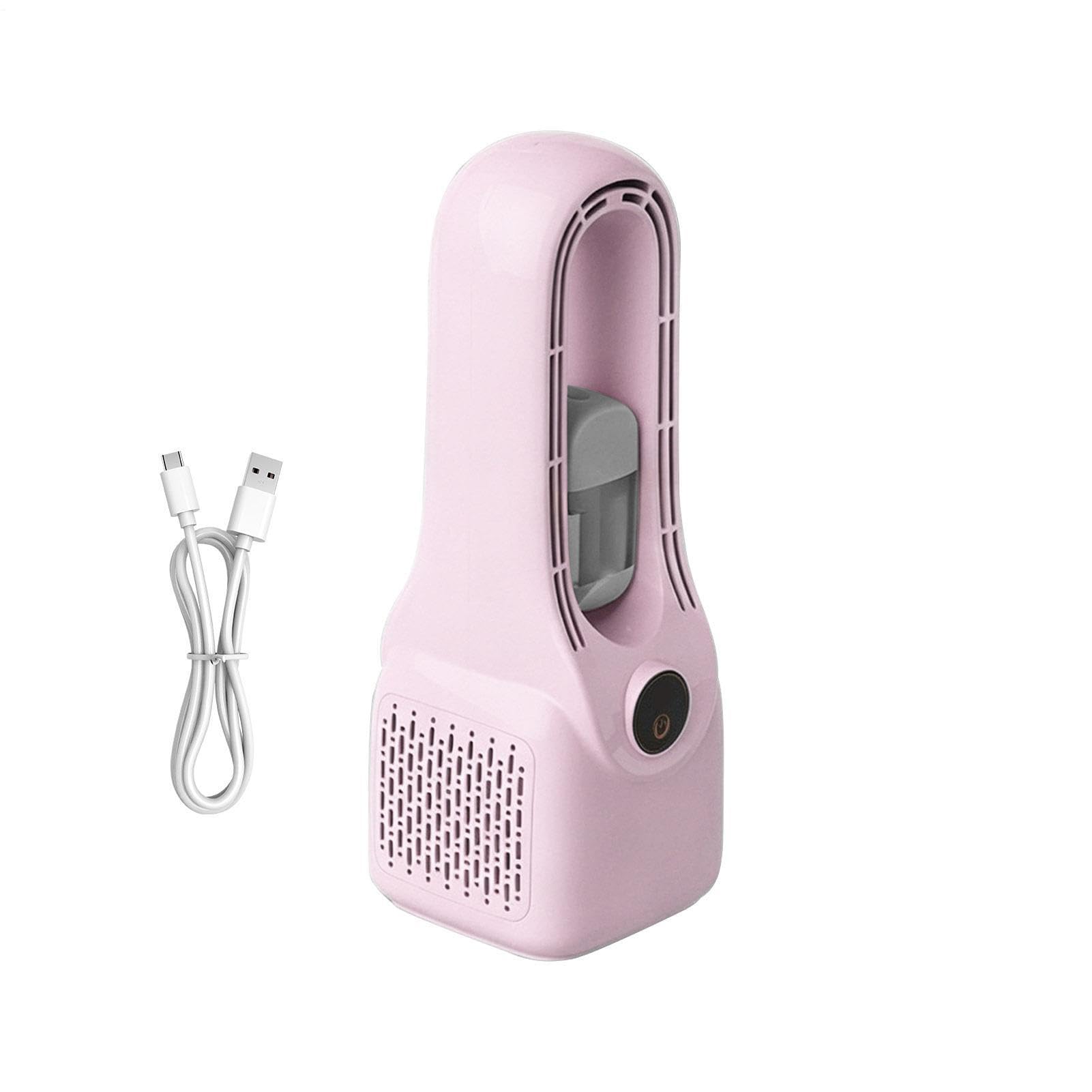 Ventilador Niebla Portátil Soplador sin aspas de 6 velocidades | Ventilador nebulizador con bajo ruido, batería 1500 mAh y carga Tipo C Para Exterior Mesita De Noche Residencia Coche