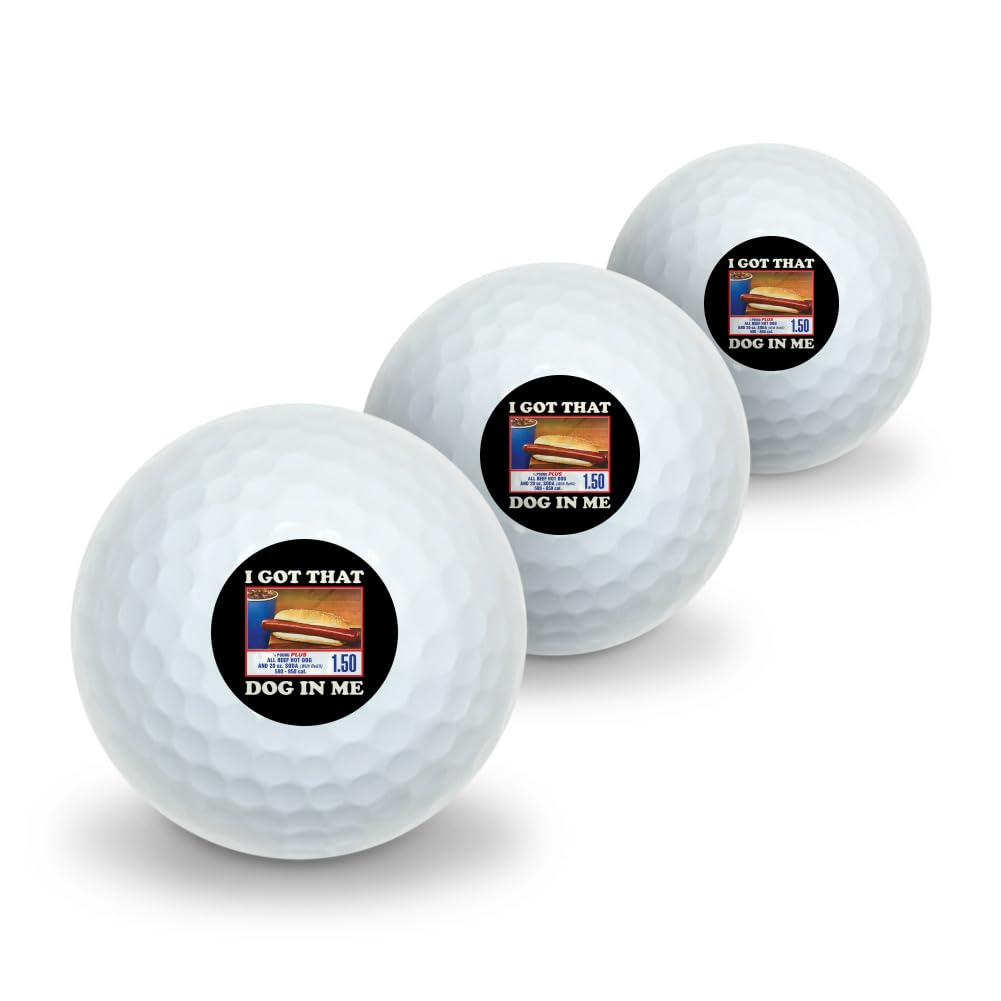 GRAPHICS & MORE I Got That Dog in Me Novelty Golf Balls 3 Pack