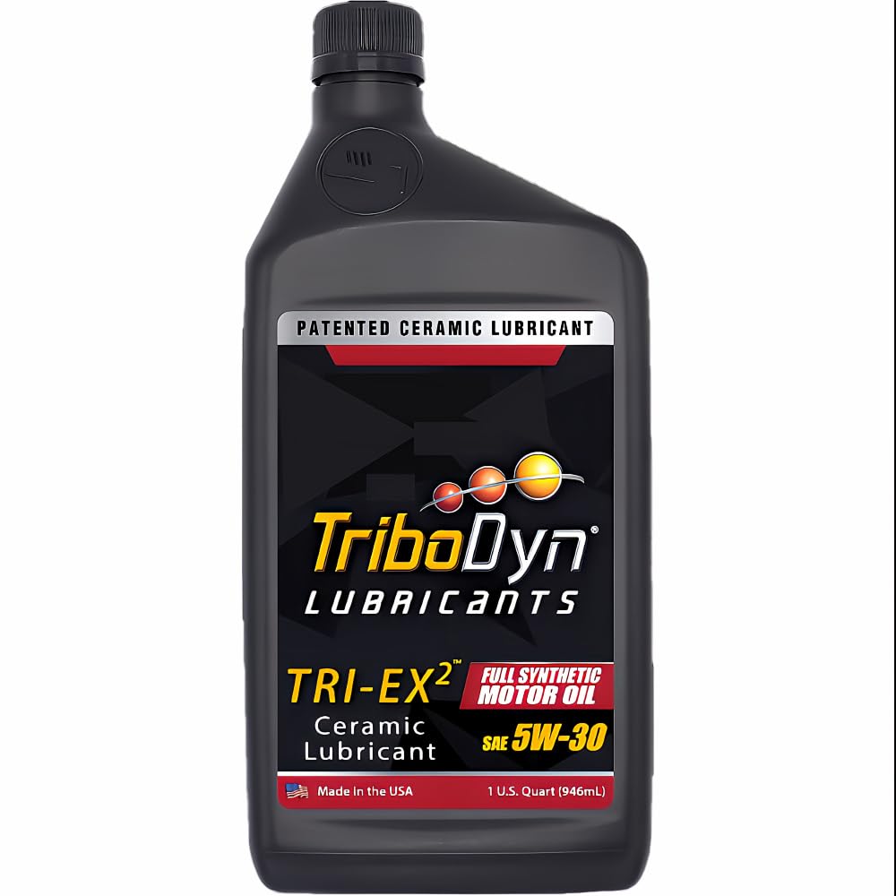 TRI-EX2 5W30 Full Synthetic Motor Oil with Ceramic Coating, API SN, ILSAC GF-5, DEXOS - Patented Ceramic Coating Improves HP and Fuel Economy (5W-30, 1 Quart)
