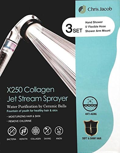 X250 Collagen Jet Stream Sprayer - Water Purification by Ceramic Balls - Anti Aging